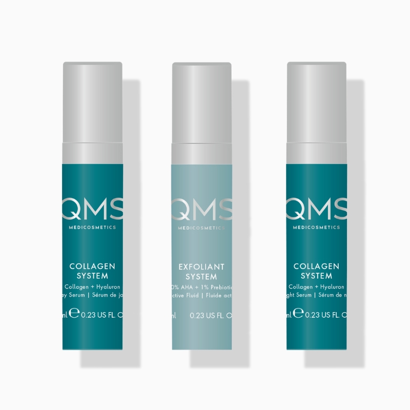 QMS Collagen + Exfoliant Set Strong