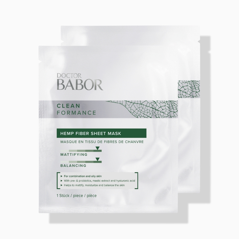 BABOR Cleanformance Hemp Fiber Sheet Mask Doppelpack (2 Stk.)